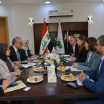 عقد اجتماع مع وفد البنك الاوربي لاعادة الأعمار والتنمية