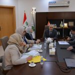 عقد اجتماع مع رئيس مجلس إدارة الشركة العراقية – السورية للنقل البري