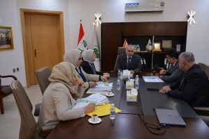 Read more about the article عقد اجتماع مع رئيس مجلس إدارة الشركة العراقية – السورية للنقل البري