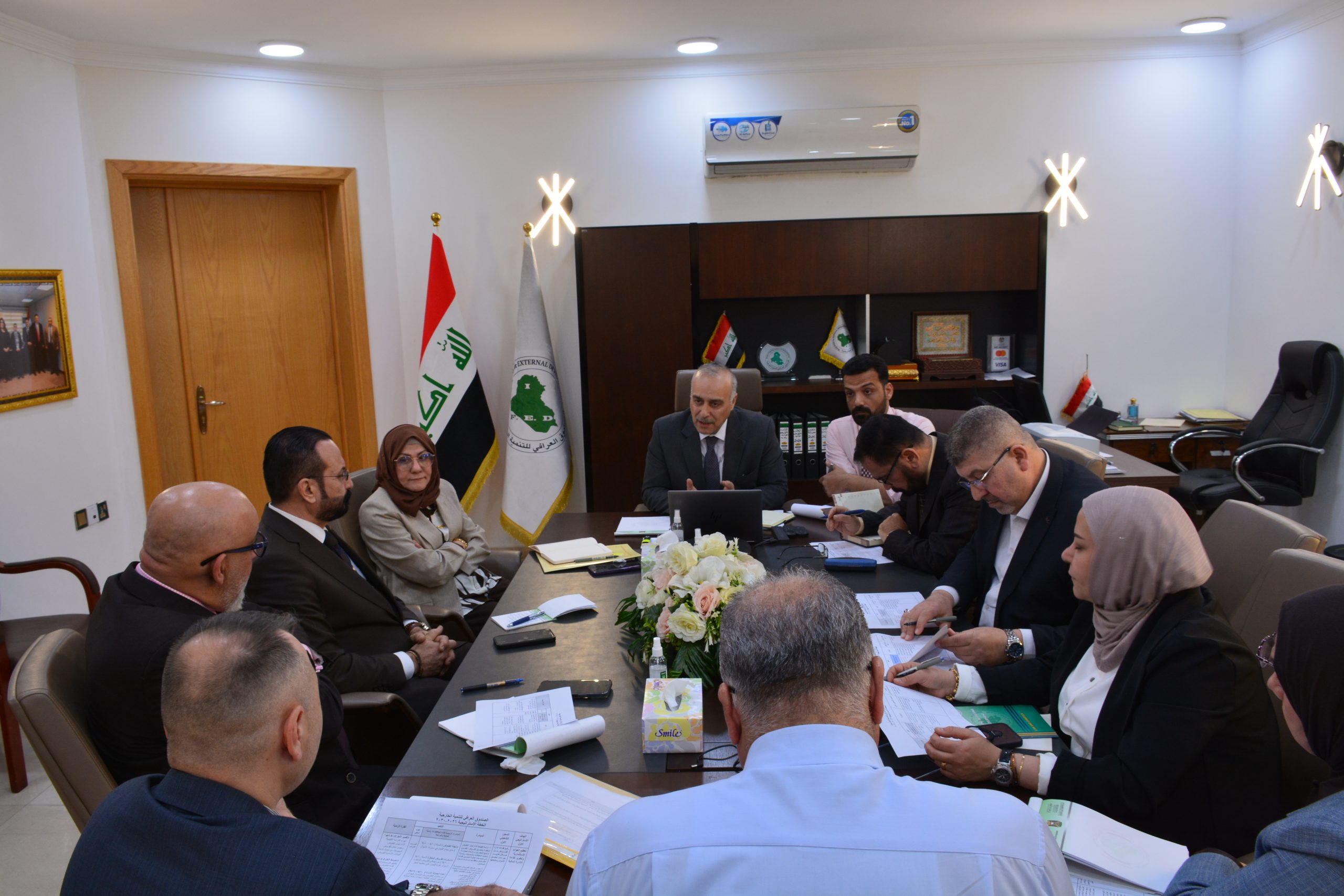 You are currently viewing اجتماع مع الملاك المتقدم للصندوق العراقي للتنمية الخارجية