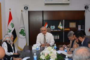 الصندوق العراقي للتنمية الخارجية يعقد اجتماع مع الكادر المتقدم