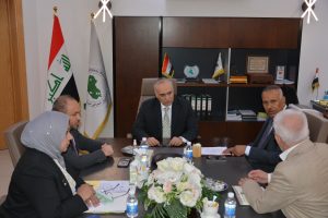 عقد لقاء مع الشركة العربية العراقية لإنتاج الالبان في مقر الصندوق العراقي للتنمية الخارجية